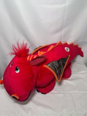 Stuffies Blaze the Red Dragon Stuffed Toy Plush with Hidden Pockets